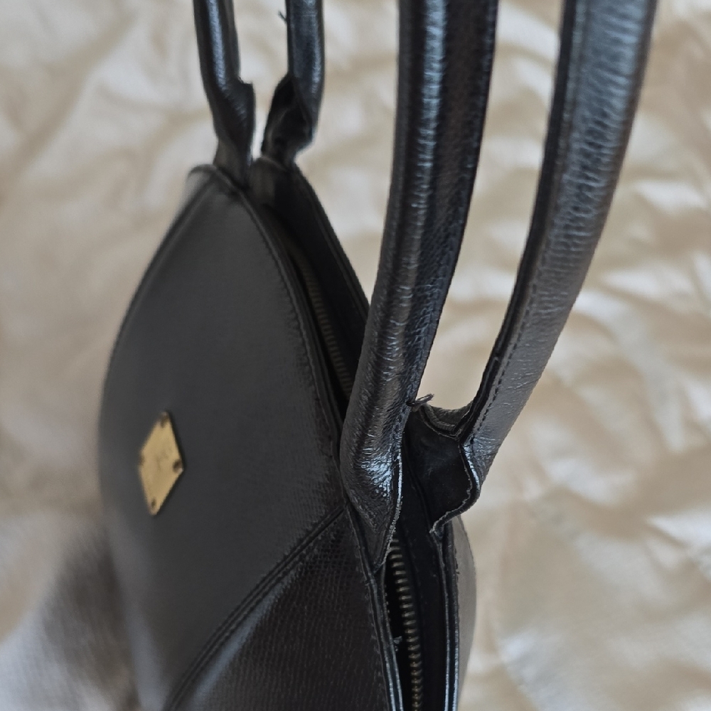 MCM Black Leather Shoulder Bag - Picture 5 of 16